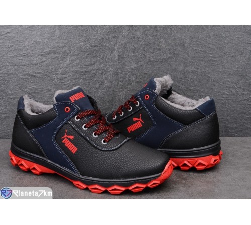 Кросівки чоловічі на зиму (8 пар р.40-45) чорний  "LEOBAZA"