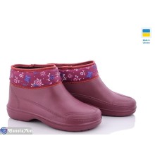 Калоші жіночі на весну/осінь (6 пар р.37-41) бордовий  "Ladmir"