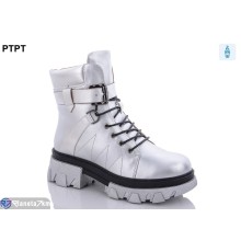 Черевики жіночі на зиму (8 пар р.36-41) срібний  "PTPT"