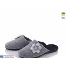Тапки жіночі на весну/осінь (6 пар р.36-40) сірий  "INPIRE"