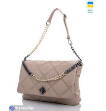 Сумка жіноча 25*35*9 см,  бежевий  "Lusia"