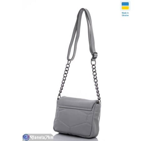 Сумка жіноча 15*20*7 см,  сірий  "Lusia"
