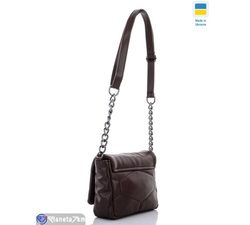 Сумка жіноча 15*20*7 см,  коричневий  "Lusia"