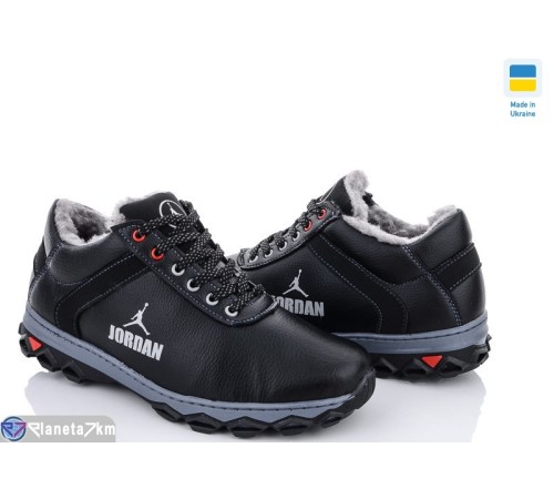 Черевики чоловічі на зиму (8 пар р.40-45) чорний  "LEOBAZA"