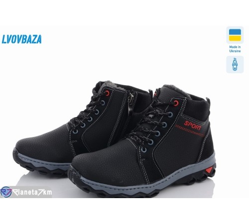 Черевики дитячі на зиму (8 пар р.34-39) чорний  "LEOBAZA"