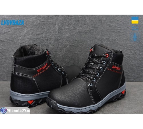 Черевики дитячі на зиму (8 пар р.34-39) чорний  "LEOBAZA"