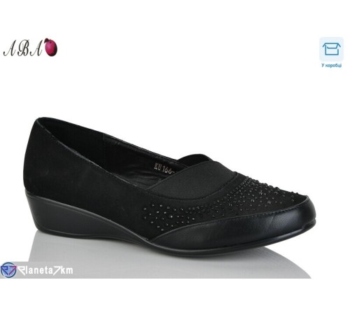 Туфлі жіночі на весну/осінь (6 пар р.36-41) чорний  "Aba"