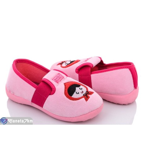 Тапки дитячі на весну/осінь (6 пар р.21-24) рожевий  "LUXORIS"