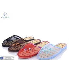 Тапки жіночі на літо (12 пар р.36-41) мікс  "Acorus"
