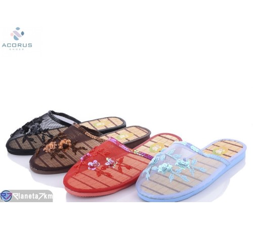 Тапки жіночі на літо (12 пар р.36-41) мікс  "Acorus"