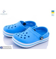Кроки дитячі на літо (8 пар р.24-35) блакитний  "Acorus"