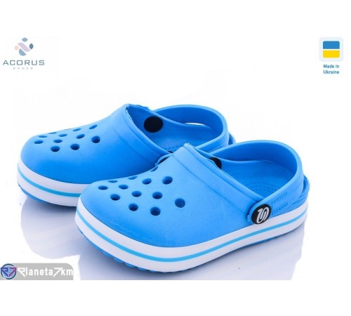 Кроки дитячі на літо (8 пар р.24-35) блакитний  "Acorus"