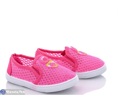 Мокасини дитячі на весну/осінь (12 пар р.26-31) рожевий  "DOMINGO"