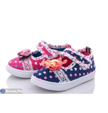 Тапки дитячі на весну/осінь (24 пар р.21-26) мікс  "DOMINGO"