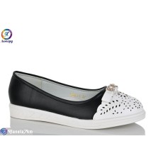 Балетки дитячі на весну/осінь (8 пар р.32-37) чорний  "Леопард"