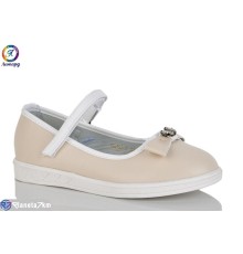 Балетки дитячі на весну/осінь (8 пар р.32-37) бежевий  "Леопард"