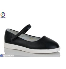 Балетки дитячі на весну/осінь (8 пар р.32-37) чорний  "Леопард"