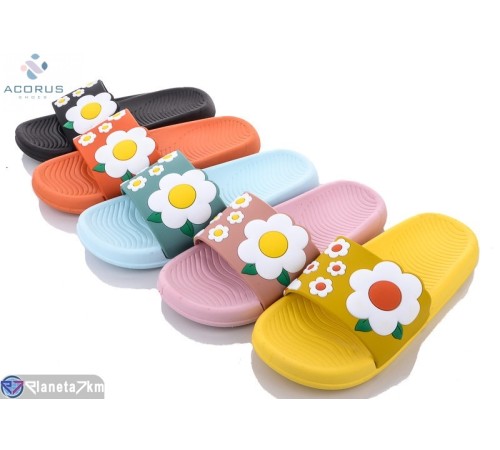Шлепки жіночі на літо (10 пар р.36-41) мікс  "Acorus"