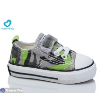 Дитячі кеди на весну/осінь (7 пар р.20-25) сірий  "Comfort-baby"