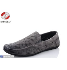 Мокасини чоловічі на літо (8 пар р.40-45) сірий  "Fudian"