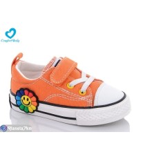 Дитячі кеди на весну/осінь (7 пар р.20-25) оранжевий  "Comfort-baby"