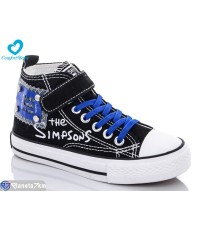 Дитячі кеди на весну/осінь (8 пар р.31-37) чорний  "Comfort-baby"