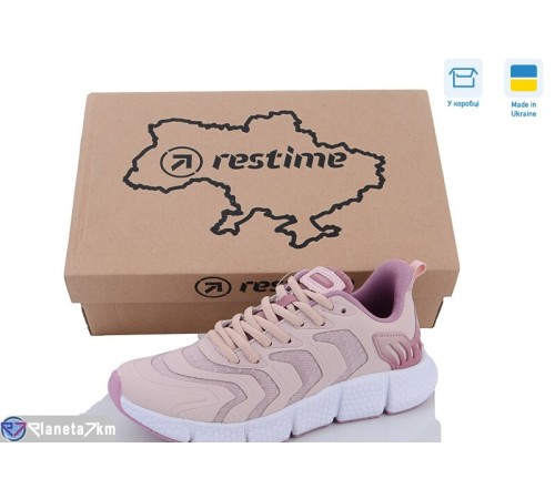Кросівки жіночі на весну/осінь (8 пар р.36-41) рожевий "Restime" Кросівки жіночі на весну/осінь (8 пар р.36-41) рожевий "Restime"
