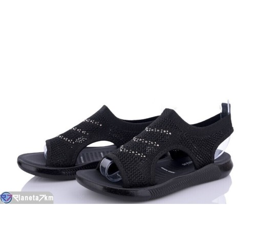 Босоніжки жіночі на літо (8 пар р.36-41) чорний  "DIXA"