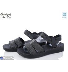 Босоніжки жіночі на літо (8 пар р.40-43) чорний  "Dageni"