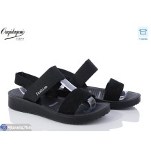 Босоніжки жіночі на літо (8 пар р.37-41) чорний  "Dageni"