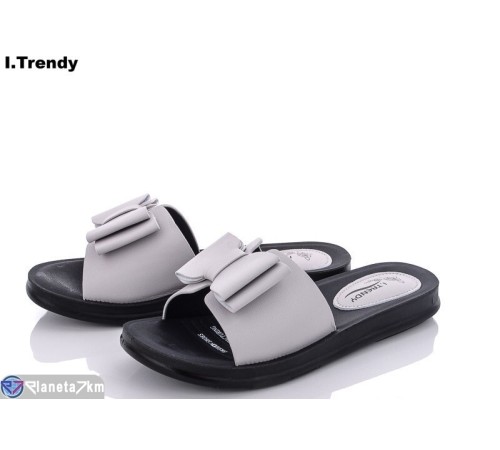 Шлепки жіночі на літо (8 пар р.36-41) сірий  "Trendy"