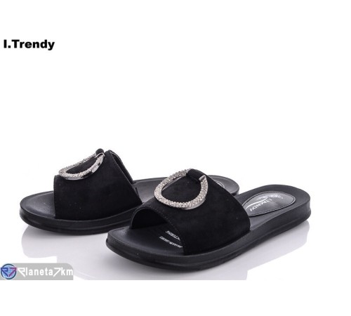 Шлепки жіночі на літо (8 пар р.36-41) чорний  "Trendy"
