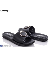 Шлепки жіночі на літо (8 пар р.36-41) чорний  "Trendy"