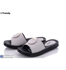 Шлепки жіночі на літо (8 пар р.36-41) сірий  "Trendy"