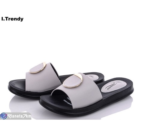 Шлепки жіночі на літо (8 пар р.36-41) сірий  "Trendy"