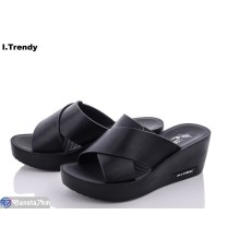 Шлепки жіночі на літо (8 пар р.36-41) чорний  "Trendy"