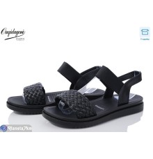 Босоніжки жіночі на літо (8 пар р.36-41) чорний  "Dageni"