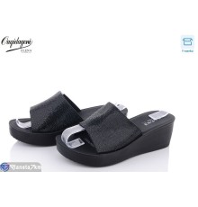 Шлепки жіночі на літо (8 пар р.36-40) чорний  "Dageni"