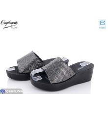 Шлепки жіночі на літо (8 пар р.36-40) чорний  "Dageni"