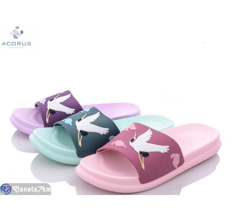 Шлепки жіночі на літо (10 пар р.36-40) мікс  "Acorus"