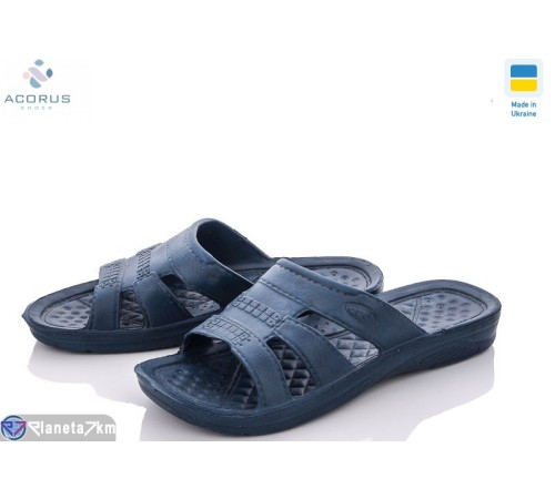 Шлепки чоловічі на літо (12 пар р.41-45) синій  "Acorus"