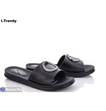 Шлепки жіночі на літо (8 пар р.40-44) чорний  "Trendy"