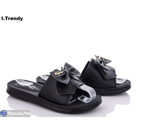 Шлепки жіночі на літо (8 пар р.36-41) чорний  "Trendy"