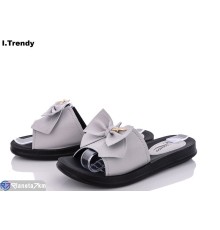 Шлепки жіночі на літо (8 пар р.36-41) сірий  "Trendy"