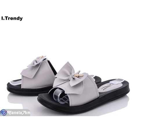 Шлепки жіночі на літо (8 пар р.36-41) сірий  "Trendy"