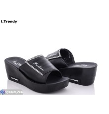 Шлепки жіночі на літо (8 пар р.36-41) чорний  "Trendy"