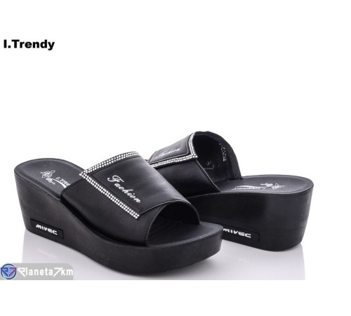 Шлепки жіночі на літо (8 пар р.36-41) чорний  "Trendy"