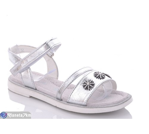Дитячі босоніжки на літо (8 пар р.31-36) срібний  "Laifakids"