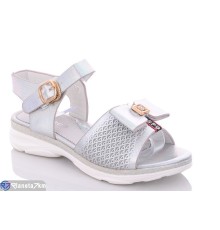 Дитячі босоніжки на літо (8 пар р.31-36) срібний  "Laifakids"