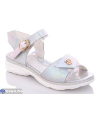 Дитячі босоніжки на літо (8 пар р.31-36) срібний  "Laifakids"